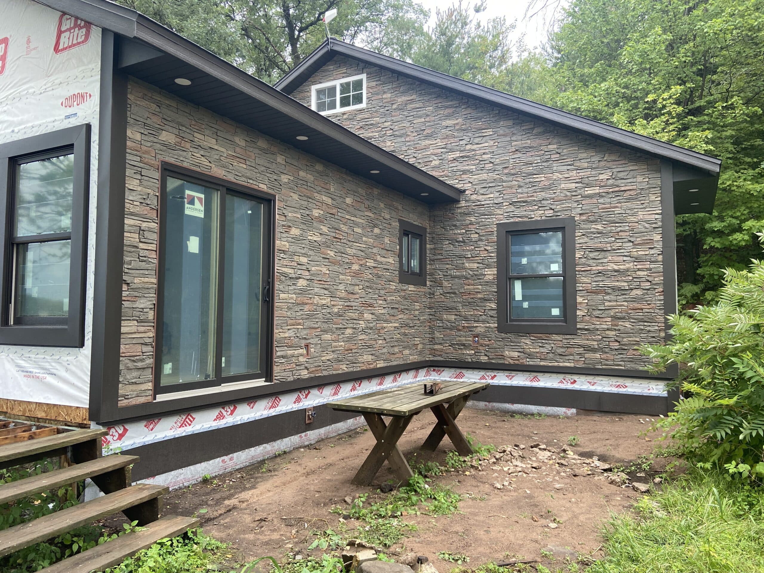 Stratford faux stone home siding project