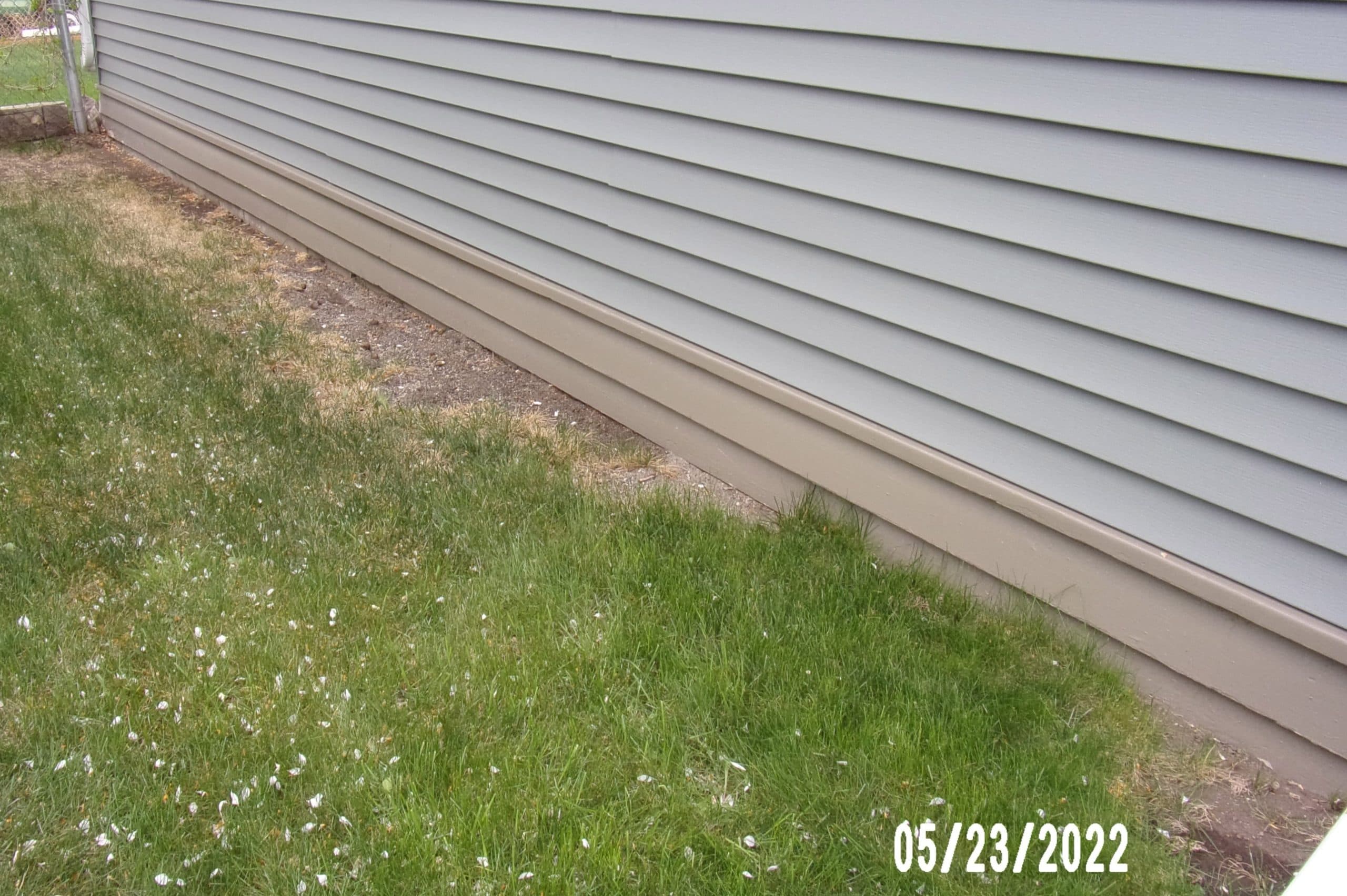 Before DIY Faux Stone Home Exterior Wainscoting (2)