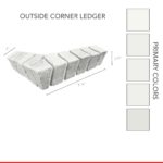 2022 White Brick System - Outside Corner Ledger