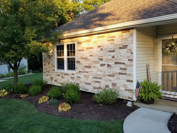 Vanilla Bean Faux Stone Accent Wall Siding