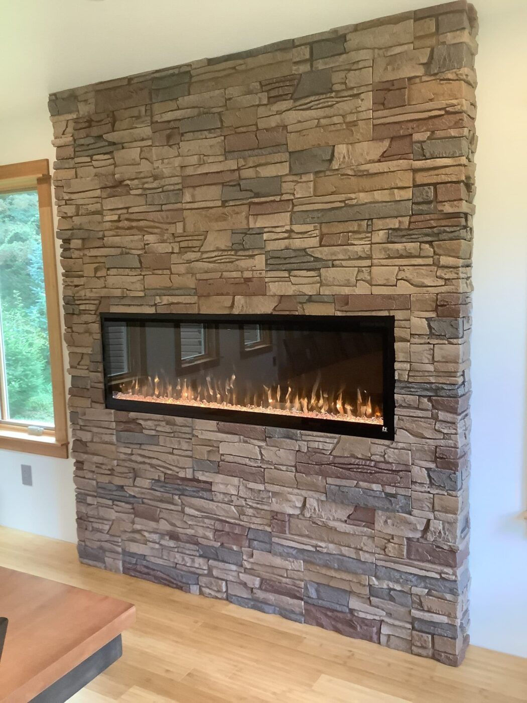 Faux Stone Dining Room Touchstone Fireplace