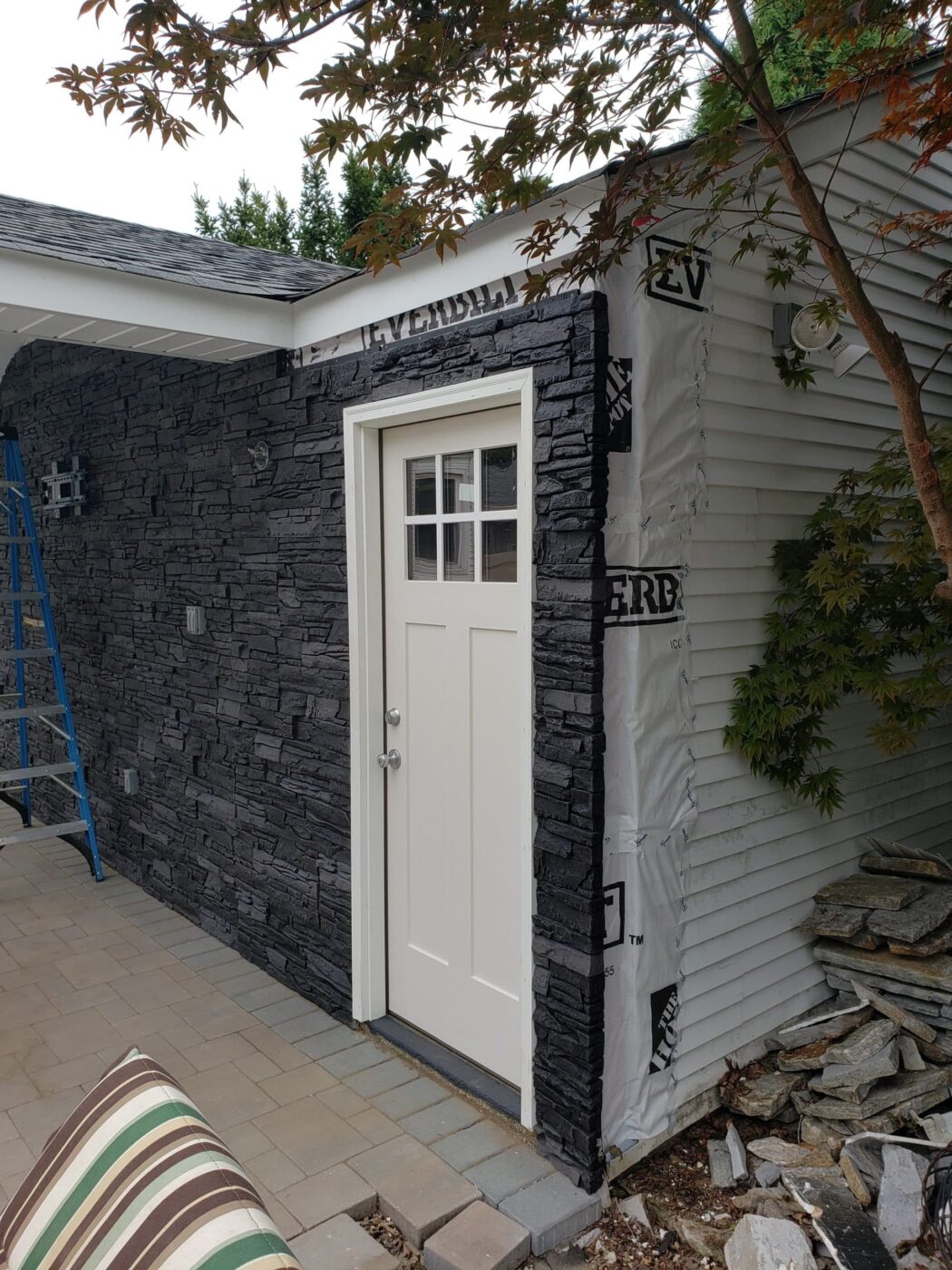 Faux Stone DIY Home Siding Idea