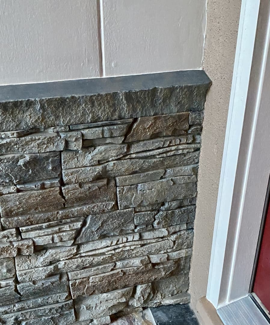 A DIY home wainscoting project completed with Kenai Stone Veneer panels.