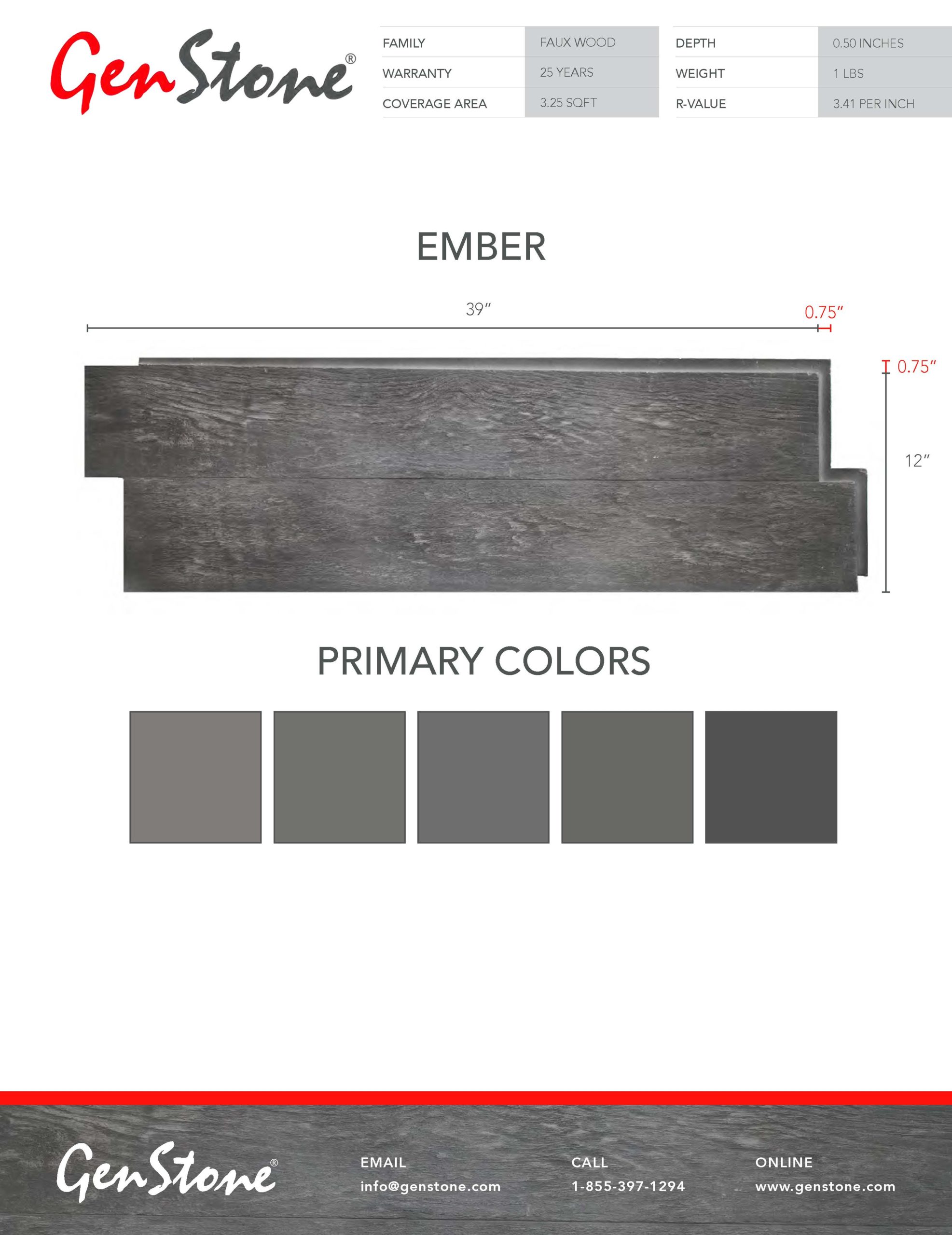 Ember Faux Wood Wall System