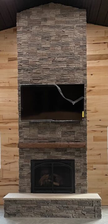 Kenai DIY Stone Veneer Fireplace Surround