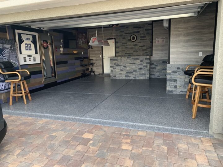 Northern Slate Faux Stone Garage Bar