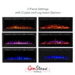 GenStone Bradford 50 in Fireplace Flame Settings