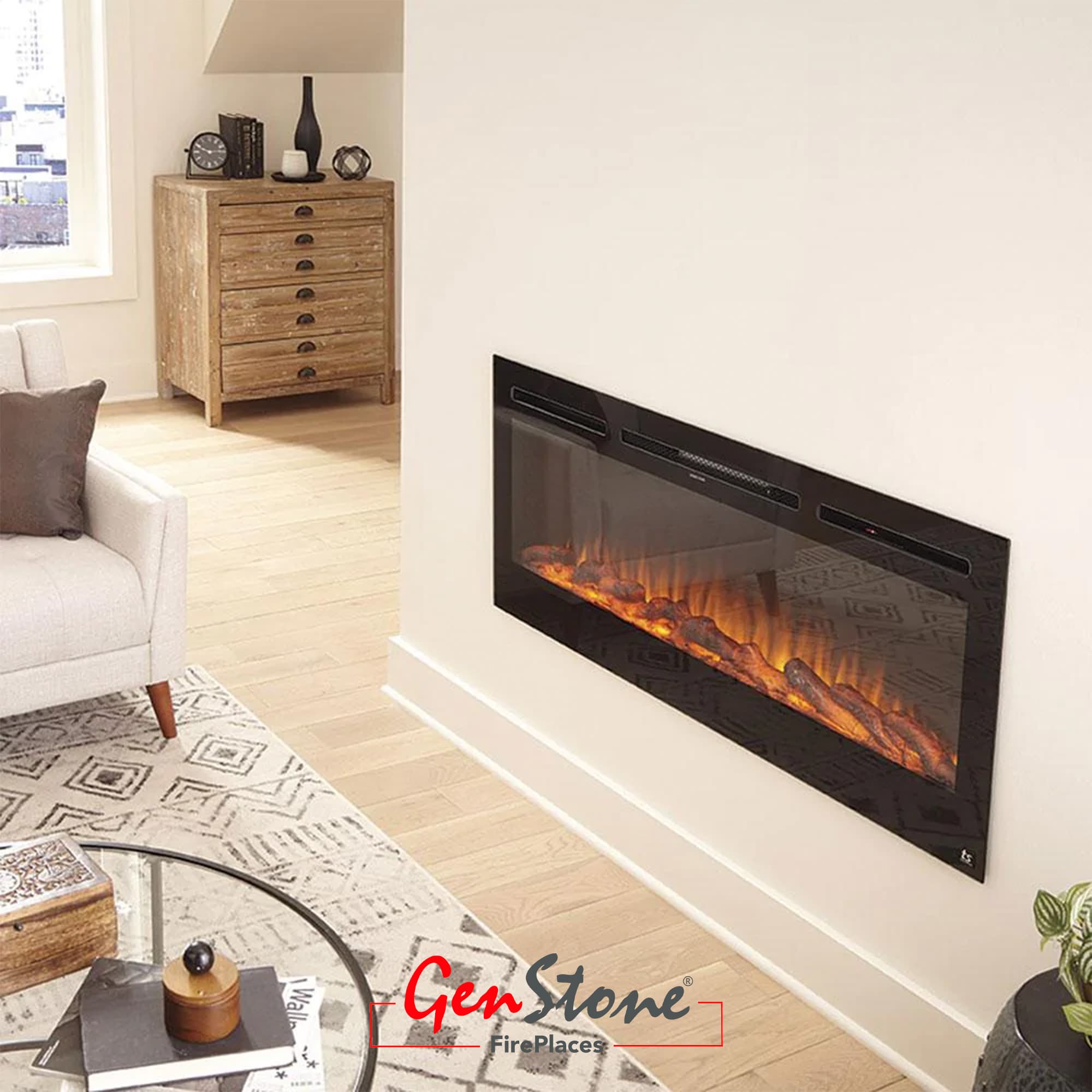 Bradford 50" Electric Fireplace GenStone