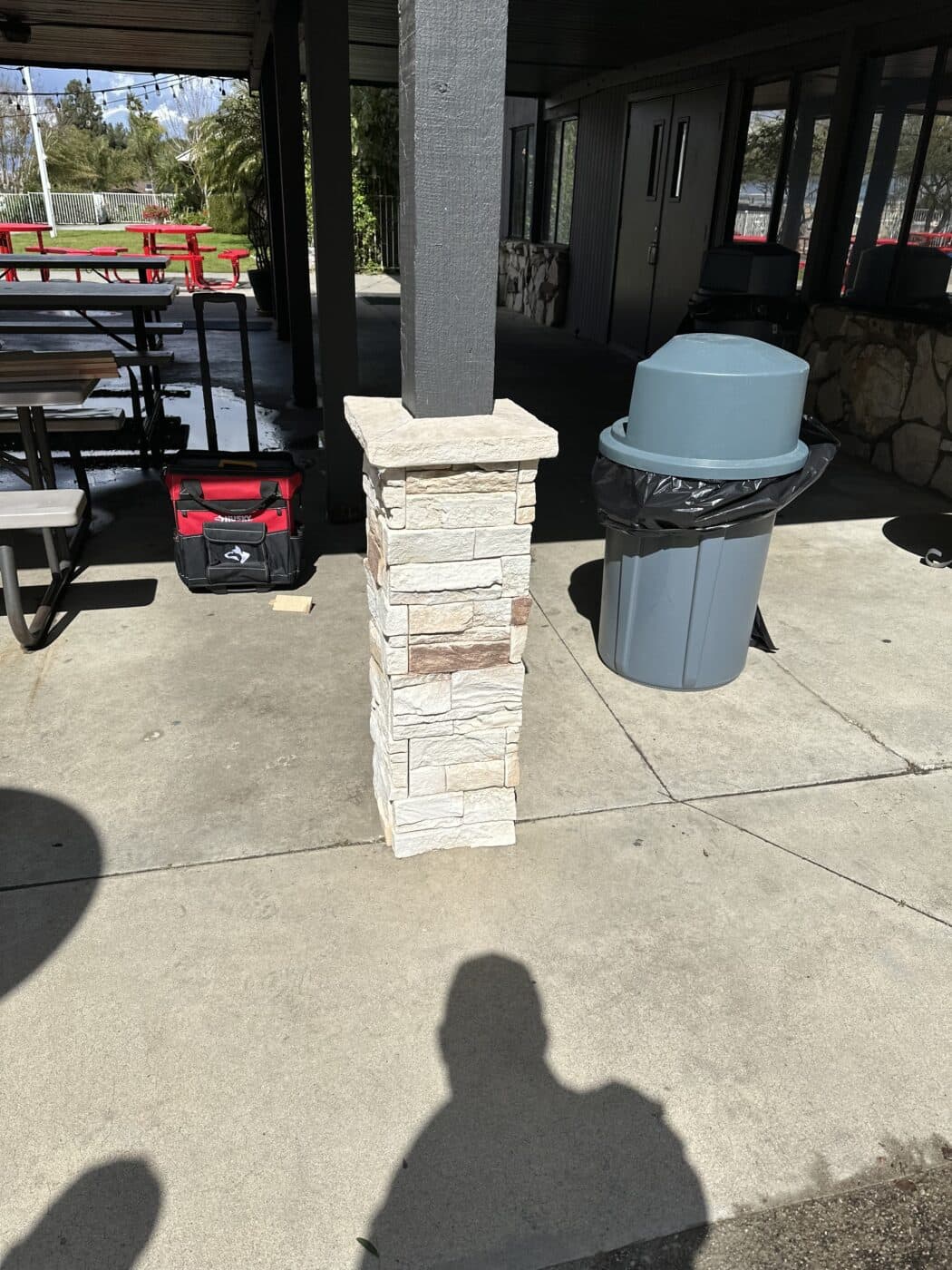 Vanilla Bean Faux Stone DIY Outdoor Pillar