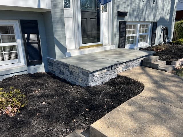 DIY Northern Slate Faux Stone Porch Skirting & Retaining Wall Project
