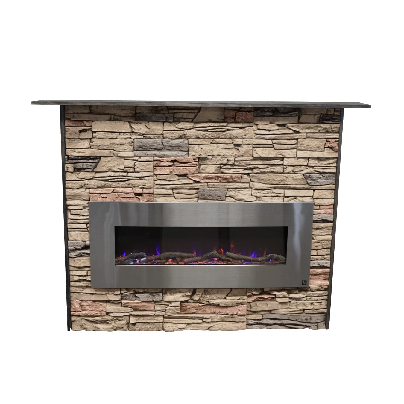 Bradford Fireplace Kit - GenStone + Electric Fireplace | GenStone