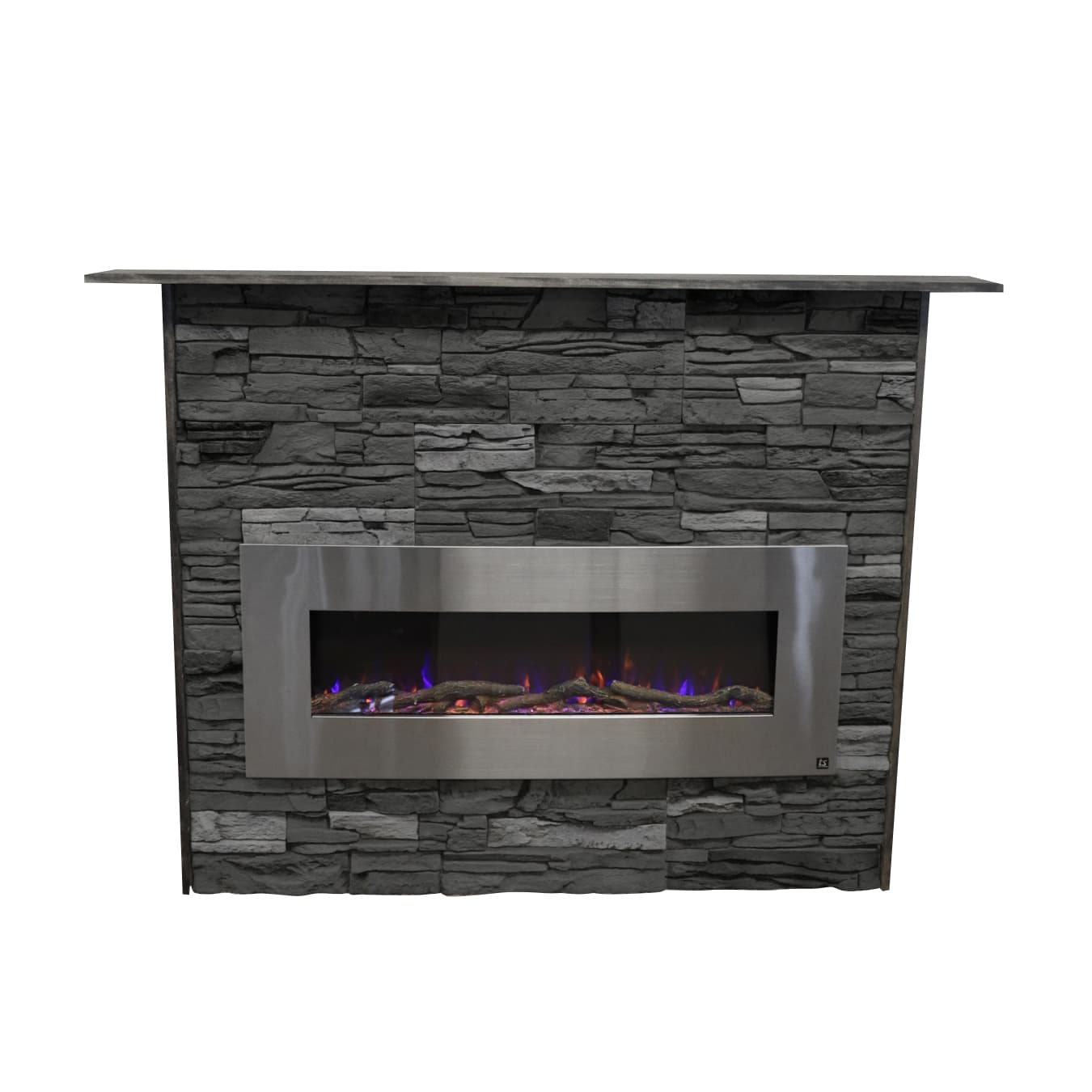 Bradford Fireplace Kit - GenStone + Electric Fireplace | GenStone