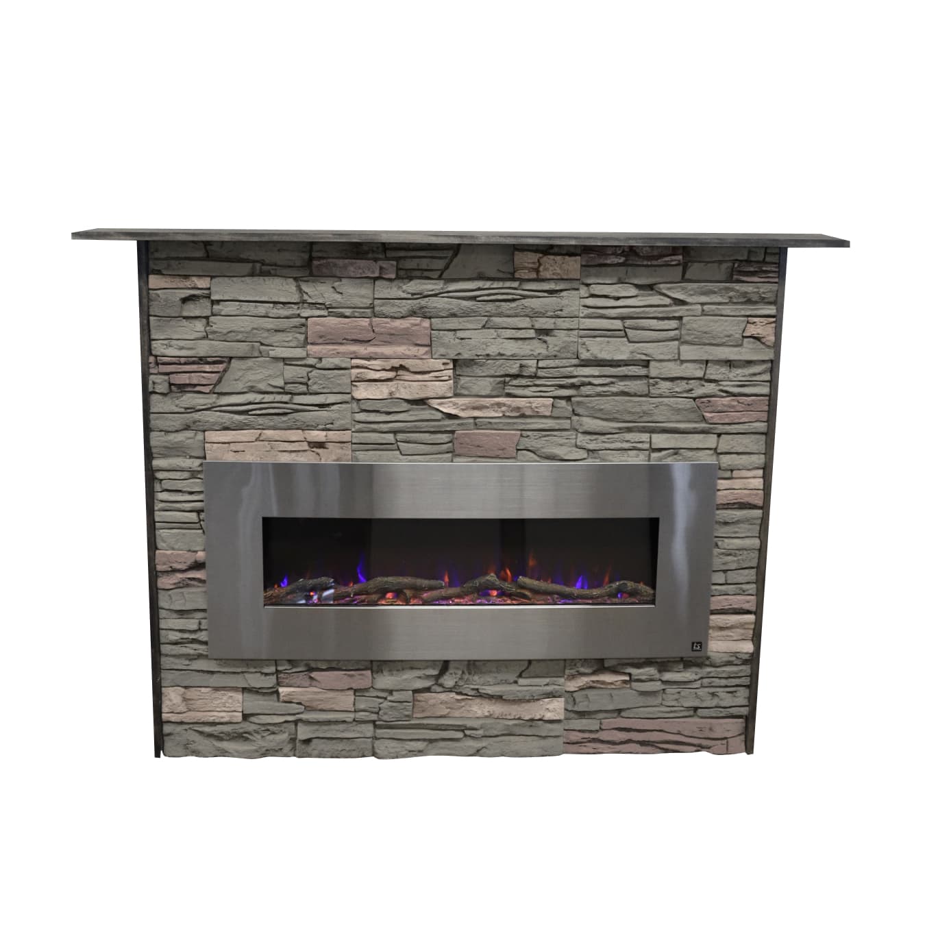 Bradford Fireplace Kit - GenStone + Electric Fireplace | GenStone