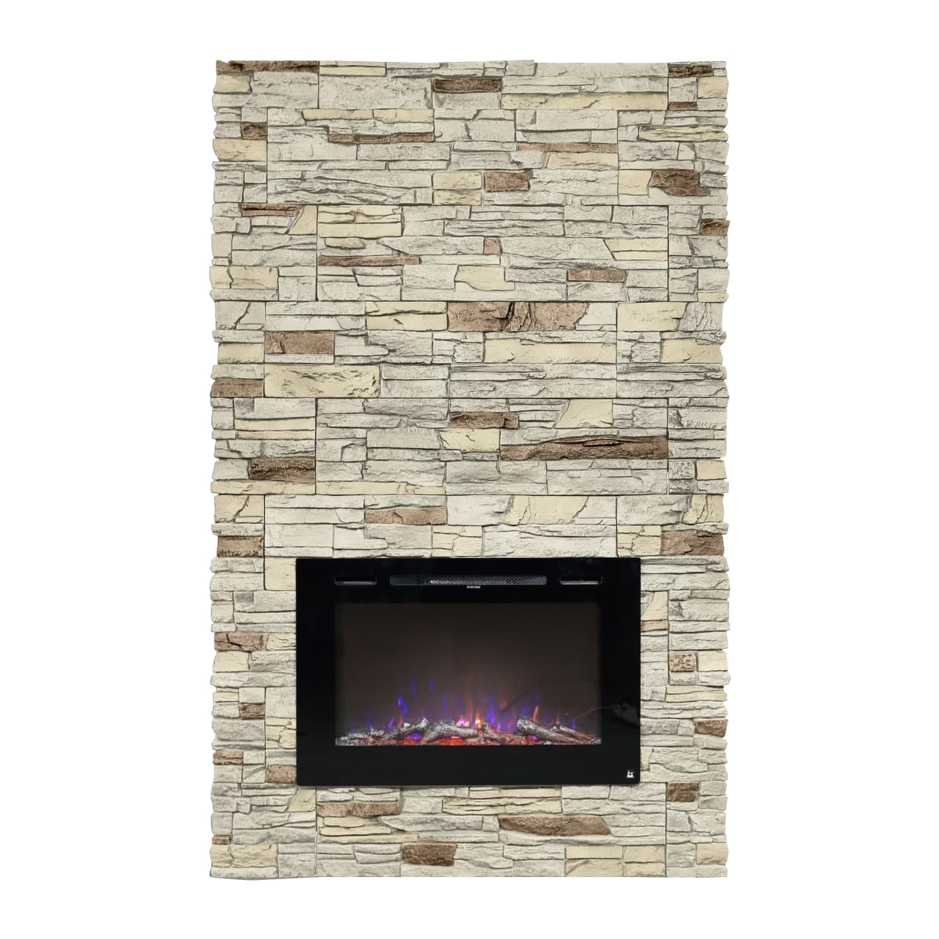 Shaffer Fireplace Kit - GenStone + Electric Fireplace | GenStone