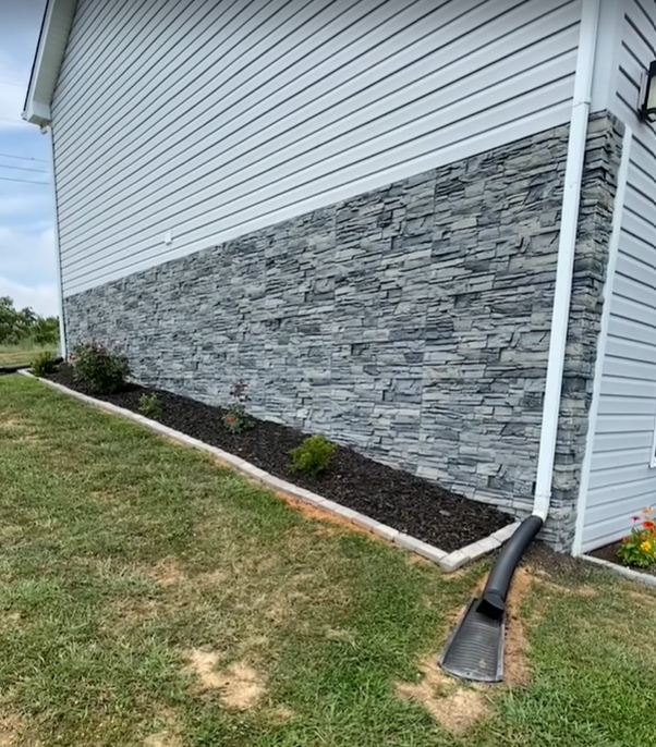 Northern Slate Stacked Stone DIY Foundation Cover Up