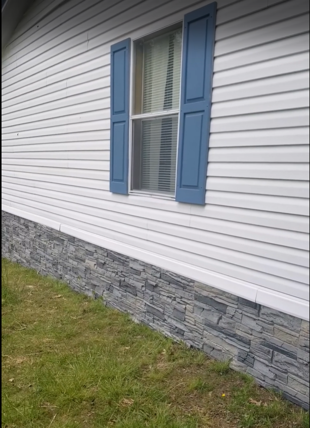 Northern Slate Faux Stone DIY Skirting Project