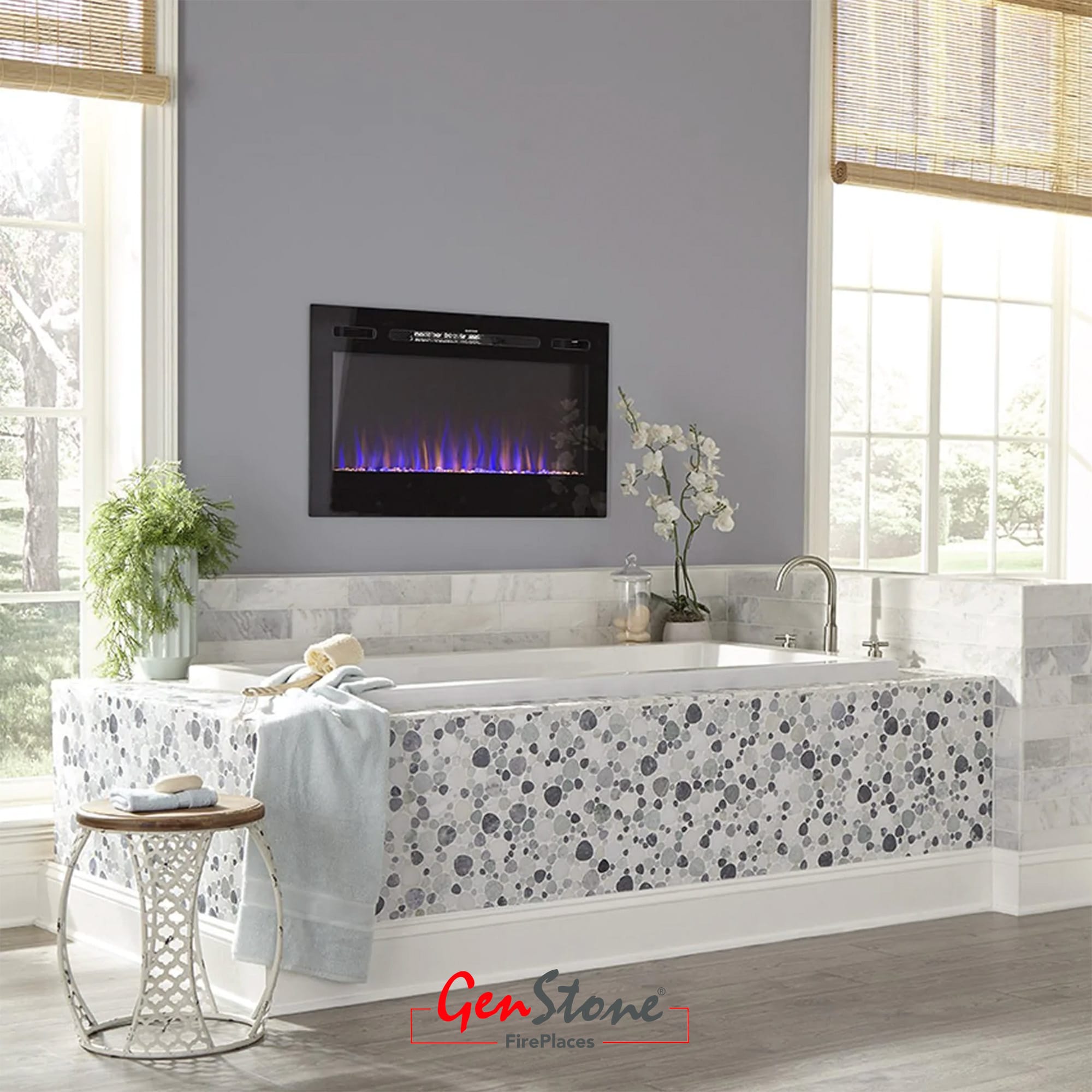 Bradford 36" Electric Fireplace GenStone