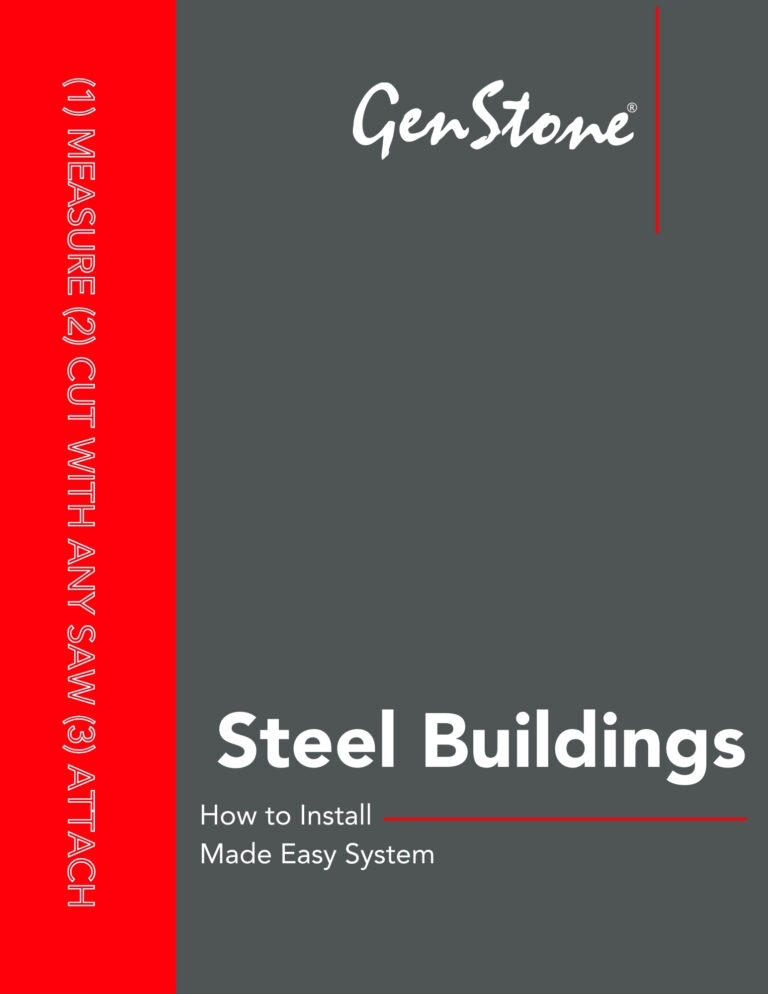 GenStone Steel Building Install Guide