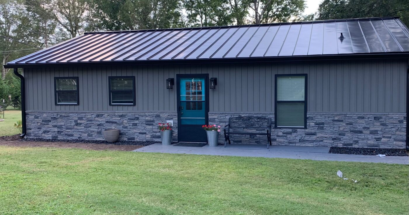 James' Stone Wainscot Exterior