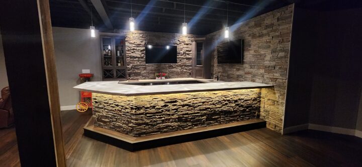 Mark’s Faux Stone Bar