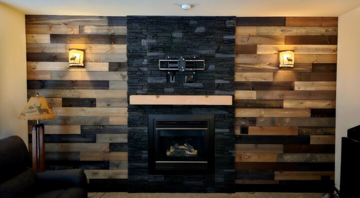 Stewart’s Black Stone Fireplace