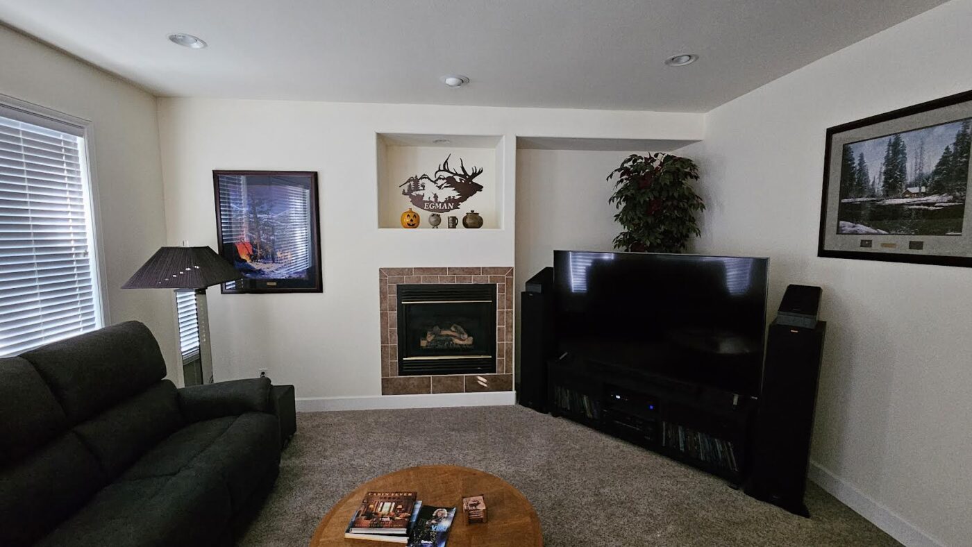 Stewart's Black Stone Fireplace before