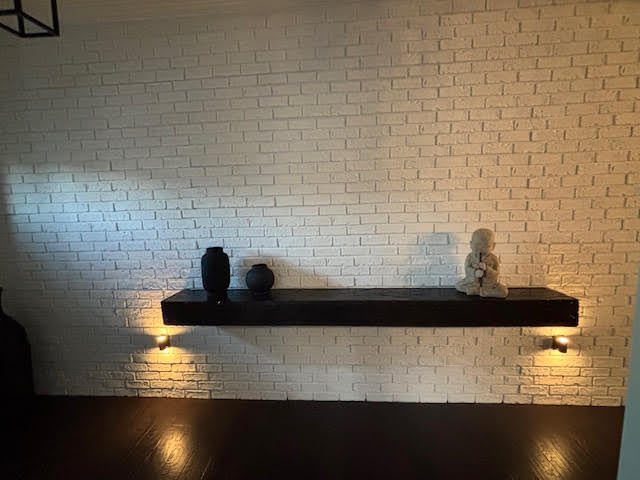 Brian’s White Stone Accent Wall