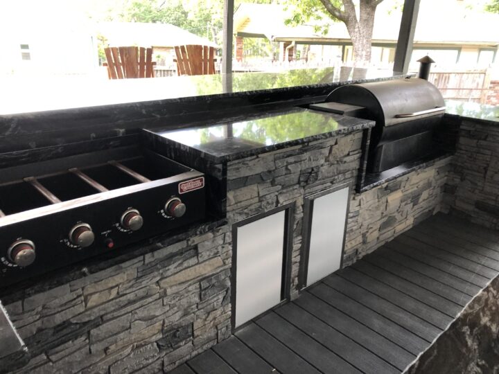 Chris’ Northern Slate Outdoor Kitchen