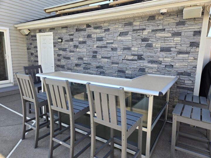 David’s Imitation Slate Accent Wall