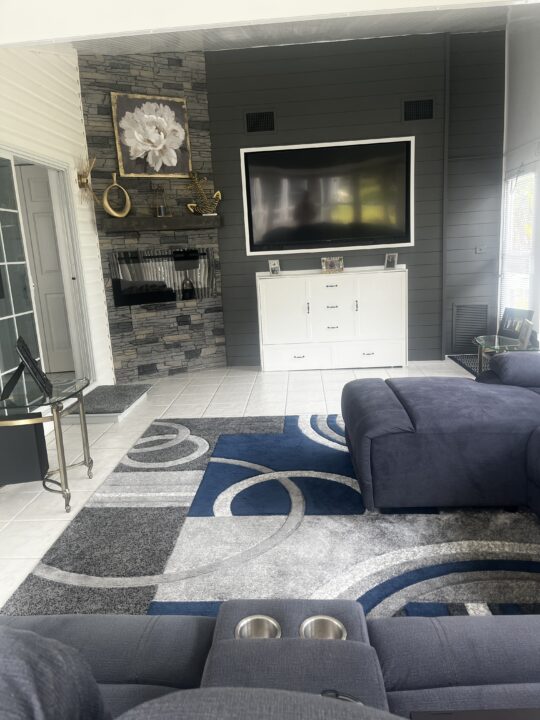 Dan’s Gray Slate Accent Wall