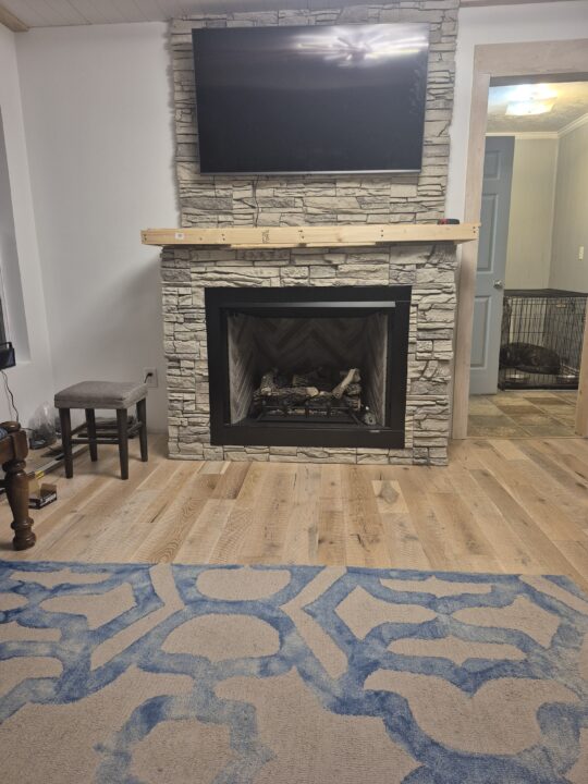 Philip’s Faux Slate Stone Fireplace