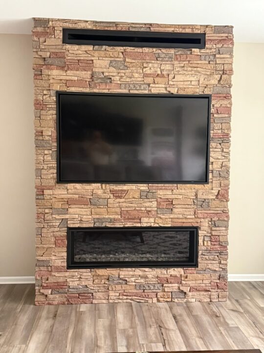 Rick’s DIY Stone Fireplace