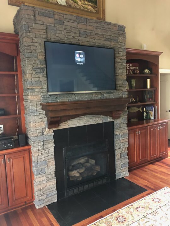 Rodger’s Faux Stone Fireplace Surround