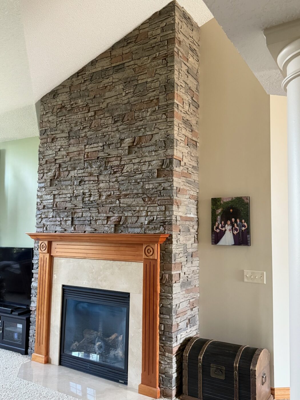 Stacy's Brown Slate Fireplace 2