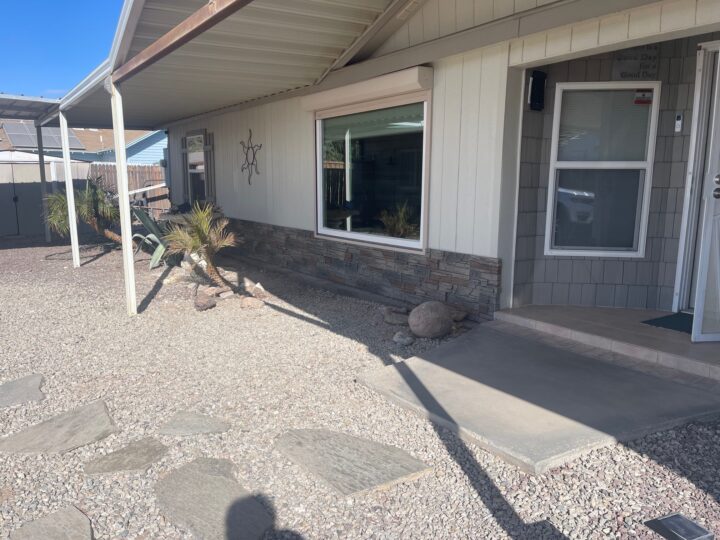 Chris’s Exterior Stone Wainscoting Transformation