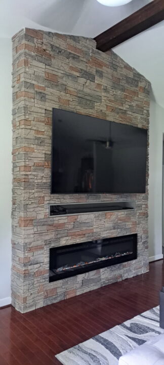 Jeff’s DIY Faux Stone Fireplace