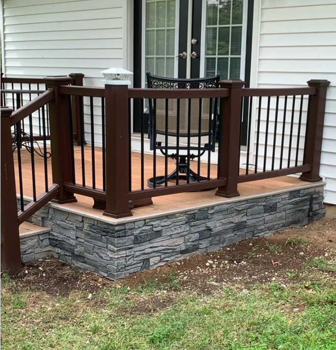 Sandra’s Stone Patio Skirting