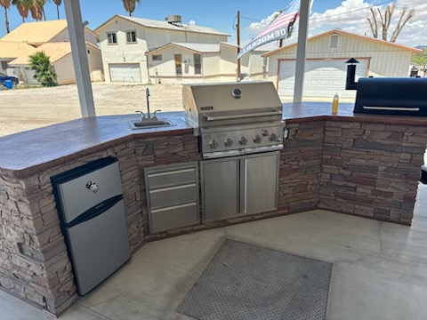Mark’s DIY Outdoor Kitchen with Desert Sunrise