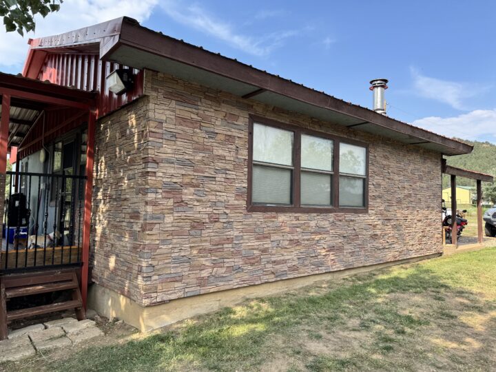 Billy’s Desert Sunrise Stone Siding Exterior