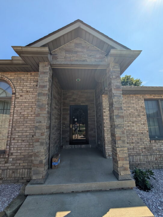 Josh’s Kenai Stone Front Door Surround