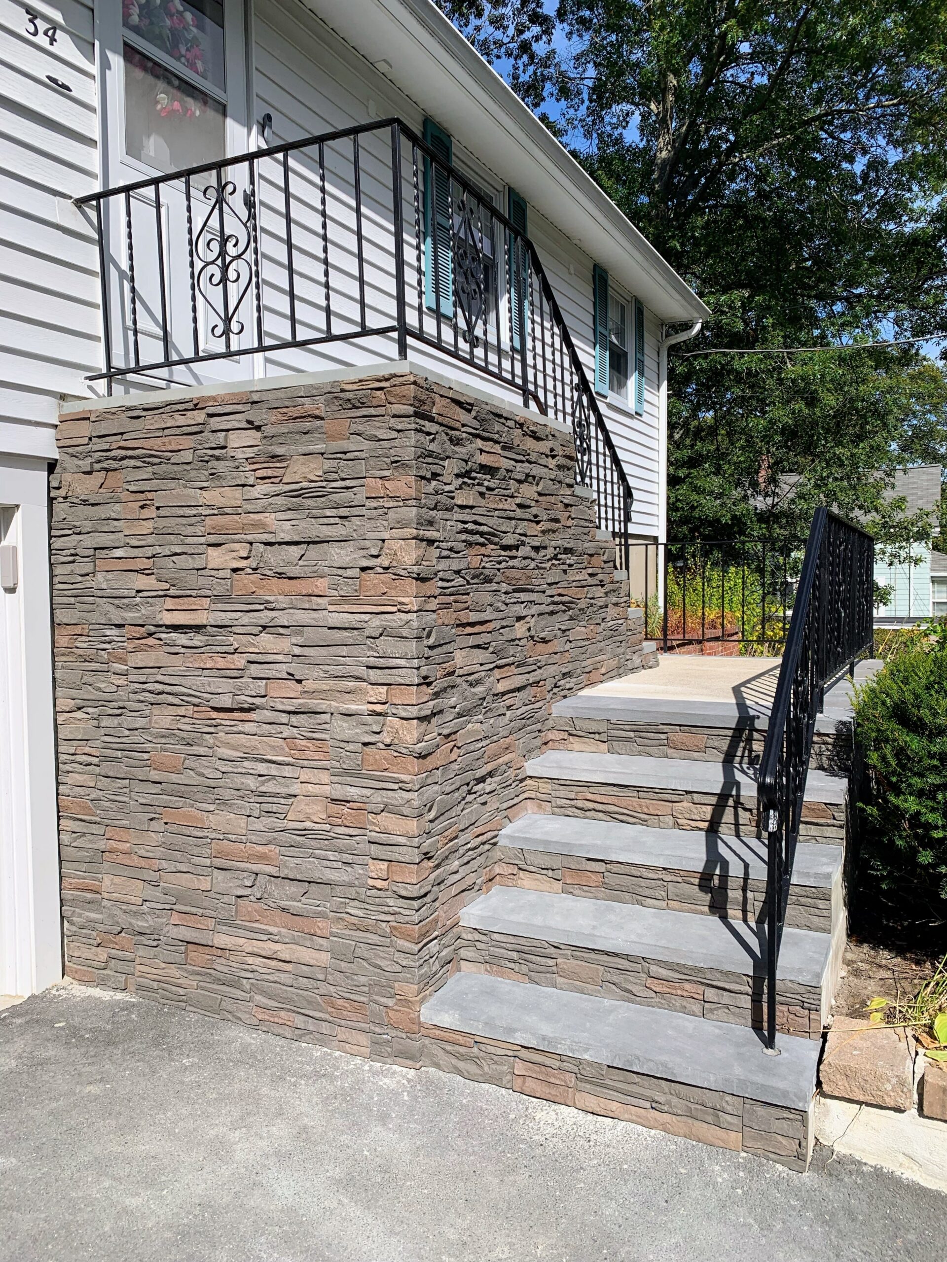 Cover Concrete Porch Foundation After