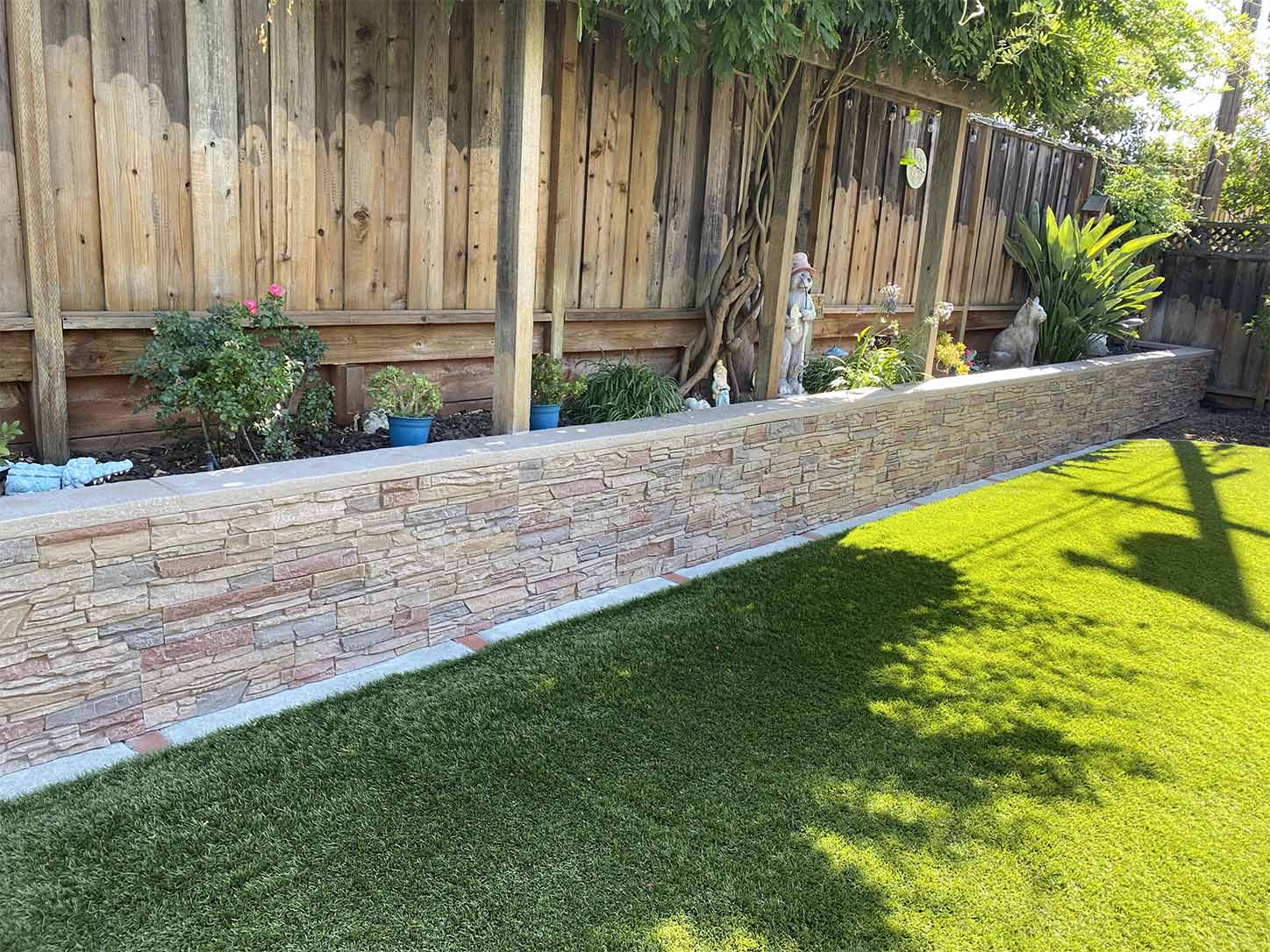 Cover Concrete Wall Outdoor After