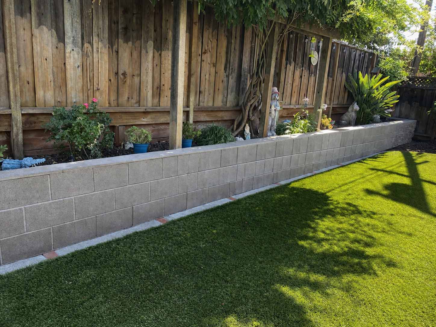 Cover Concrete Wall Outdoor Before