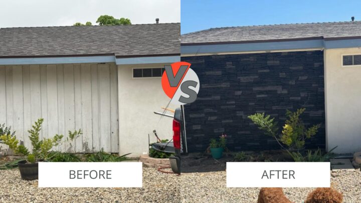 Cover an Ugly Exterior Wall without Replacing It