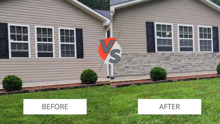 Clean Stone Addition That Improves Curb Appeal and Value