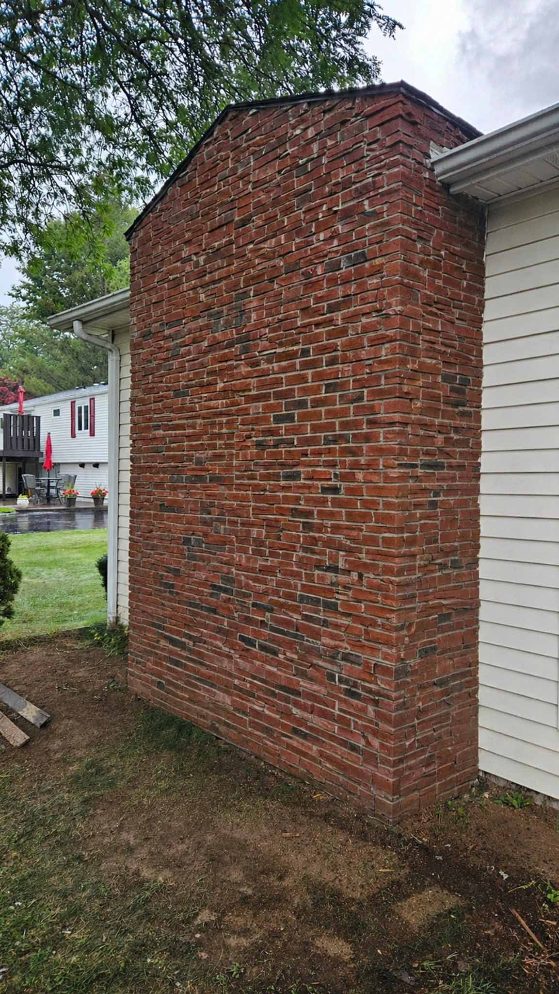 Make Chimney Look Modern Before