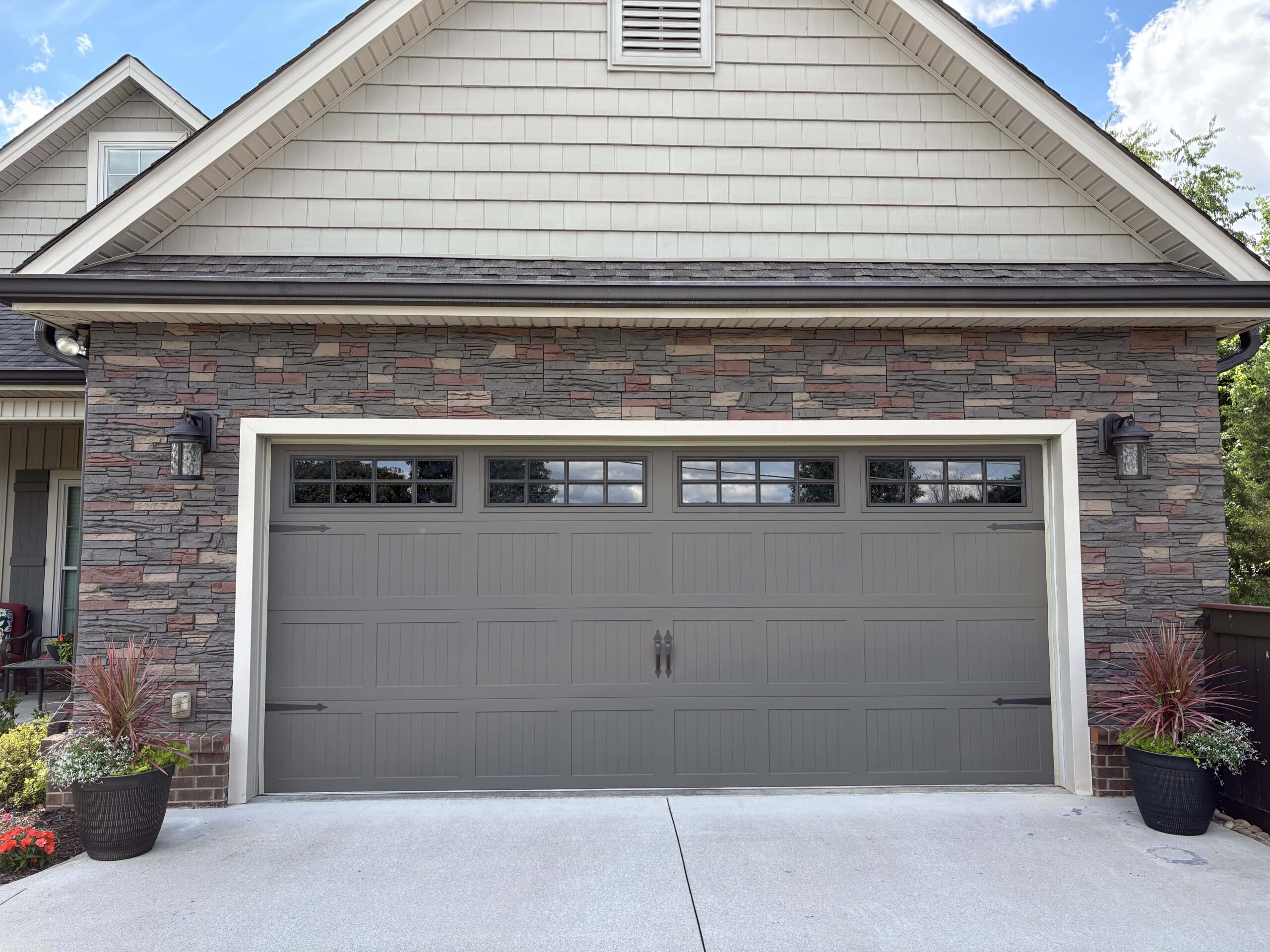 Stratford Garage Faux Stone Project with GenStone