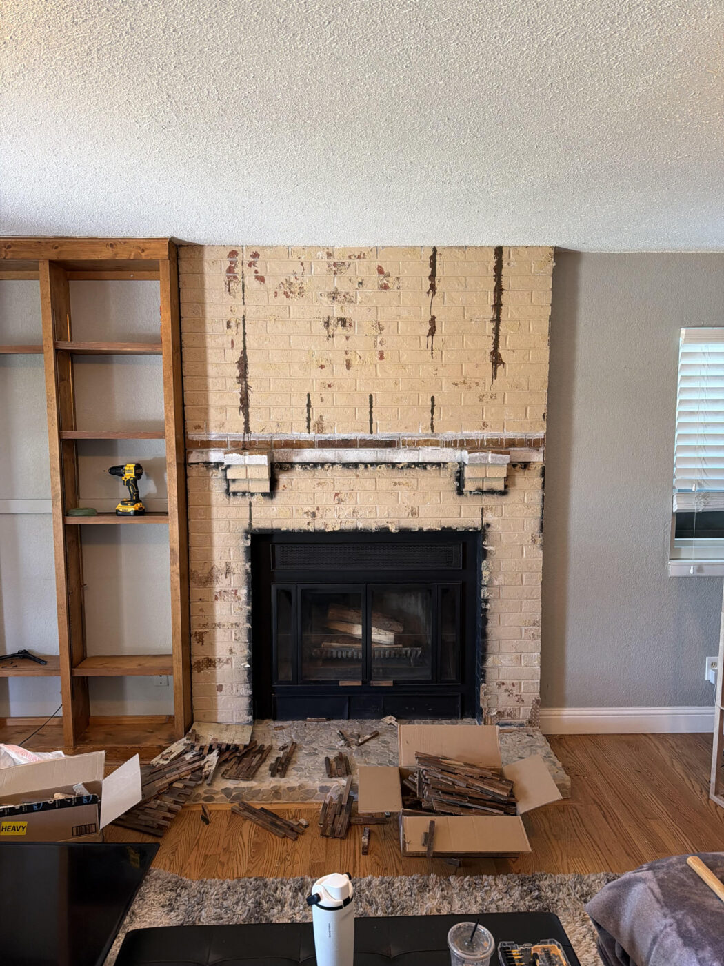 Arctic Smoke fireplace before
