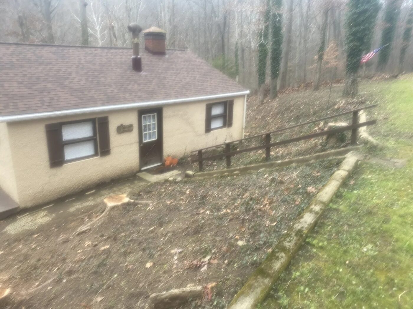 Bourbon Barrel cabin before
