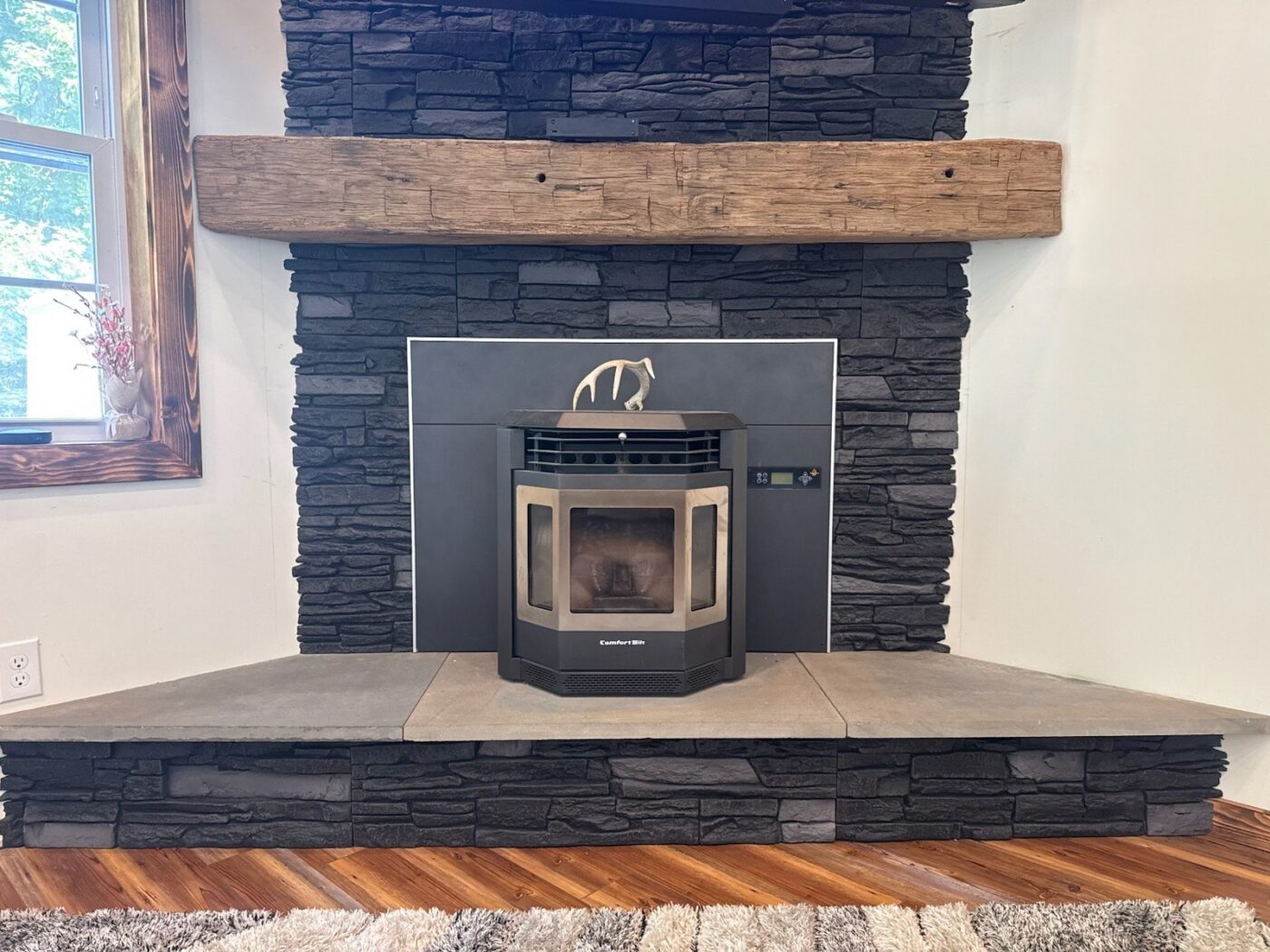 Pellet stove surround